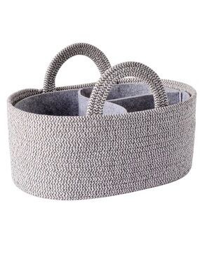 Cloud Island Coiled Rope Diaper Caddy w/ Dividers